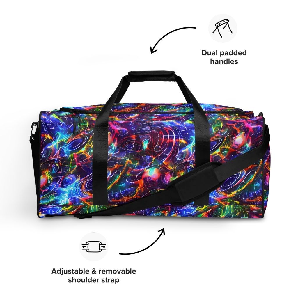 Molten Ribbon Reef on Duffle Bag — Front