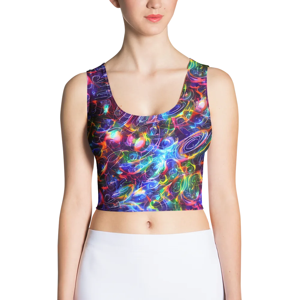 Molten Ribbon Reef on Crop Top — Front