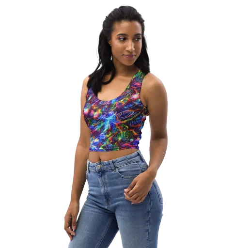 Molten Ribbon Reef on a Crop Top