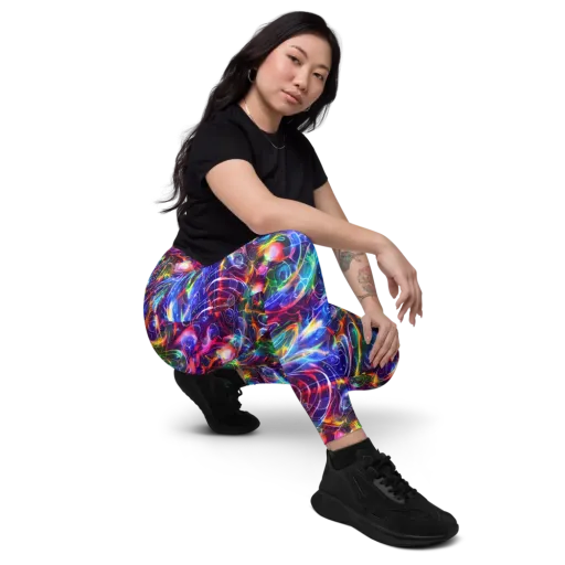 Molten Ribbon Reef on a Leggings with Pockets