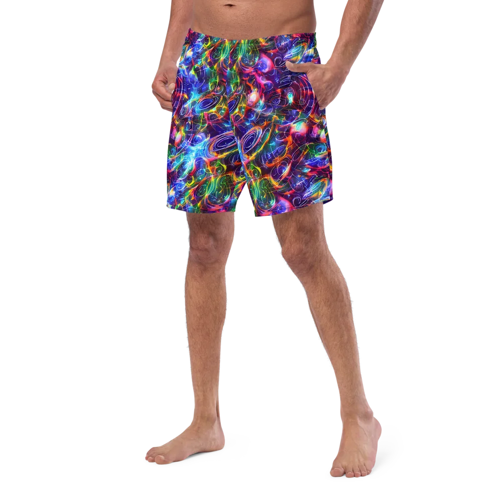 Molten Ribbon Reef on Swim Trunks — Left Front
