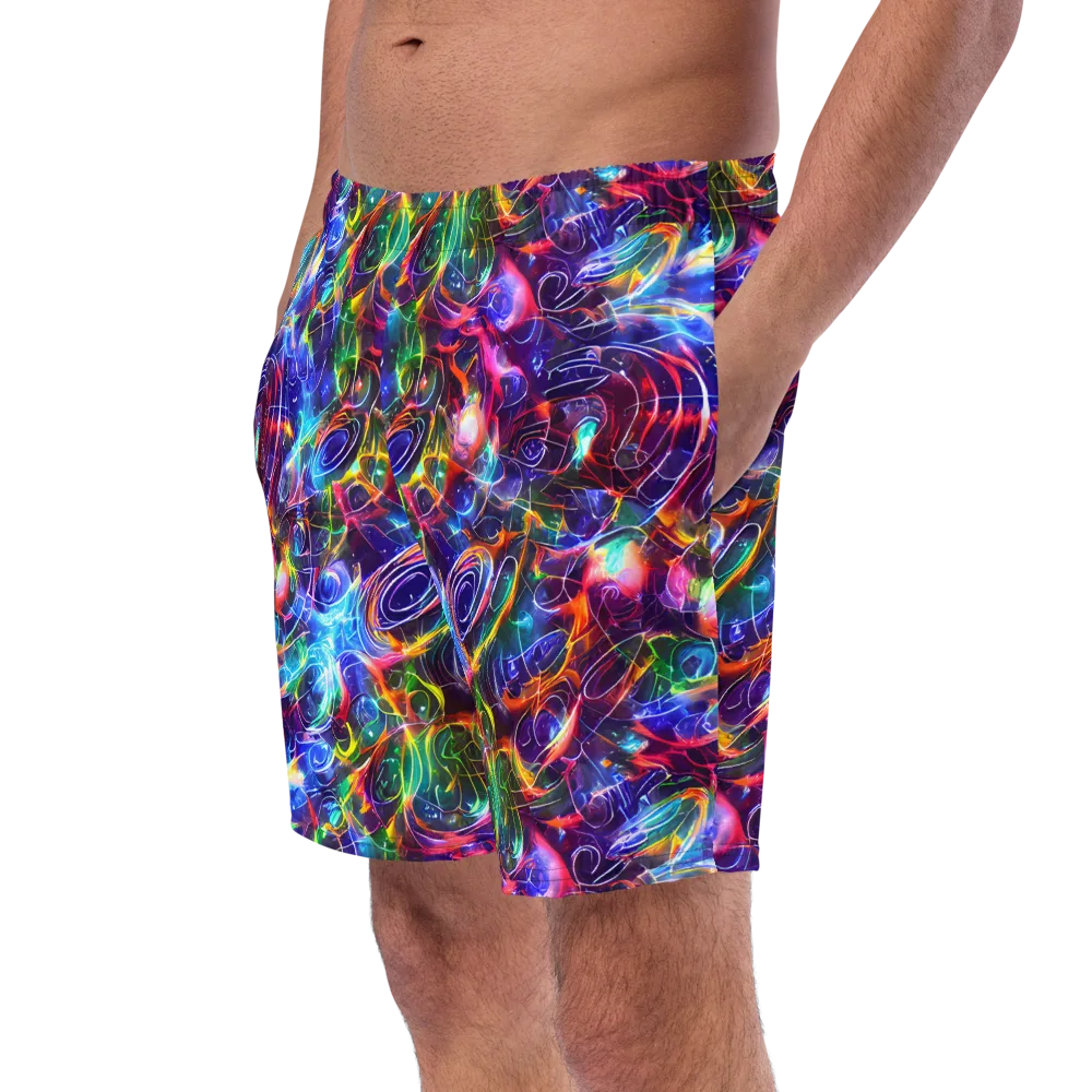Molten Ribbon Reef on Swim Trunks — Left Front