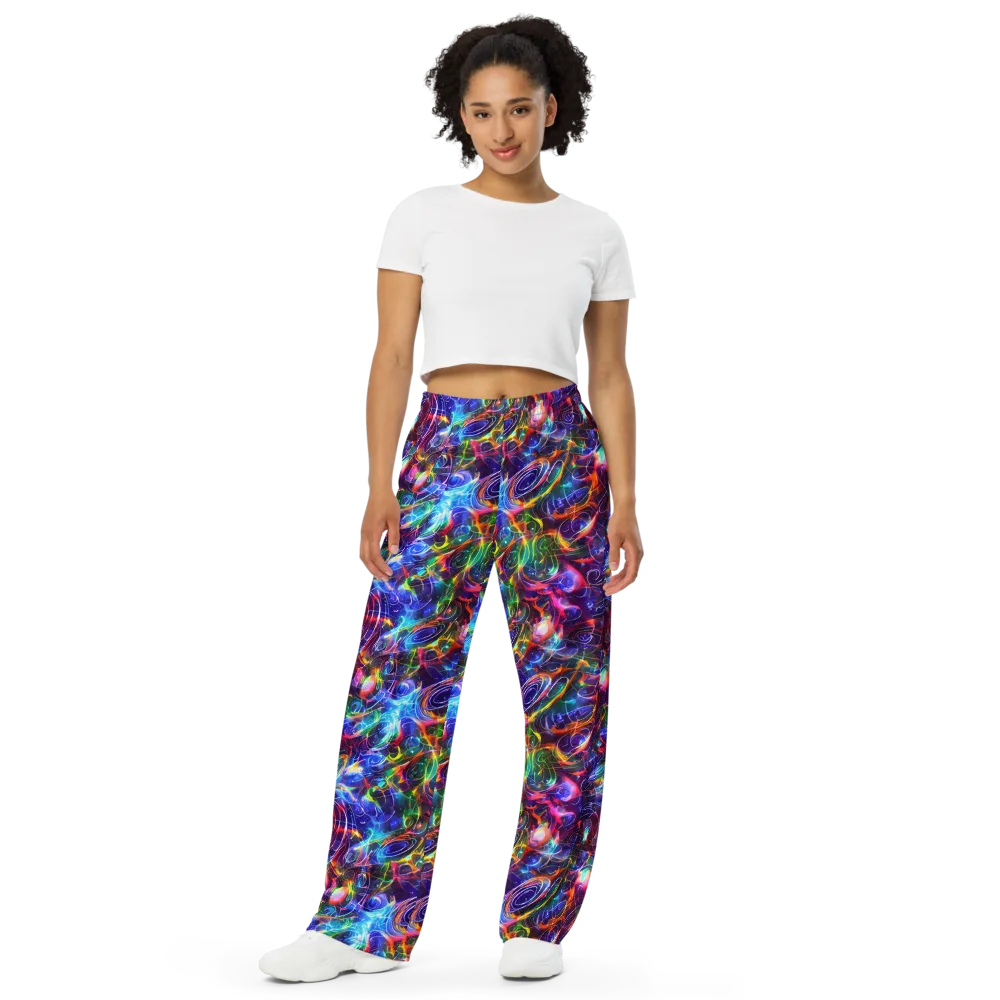 Molten Ribbon Reef on Wide-Leg Pants — Front