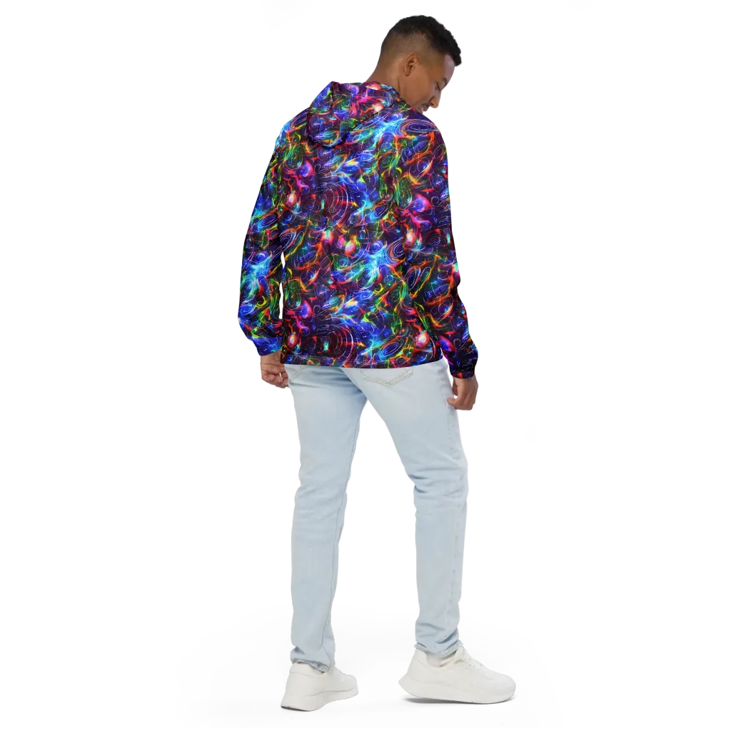 Molten Ribbon Reef on Men's Windbreaker — Back