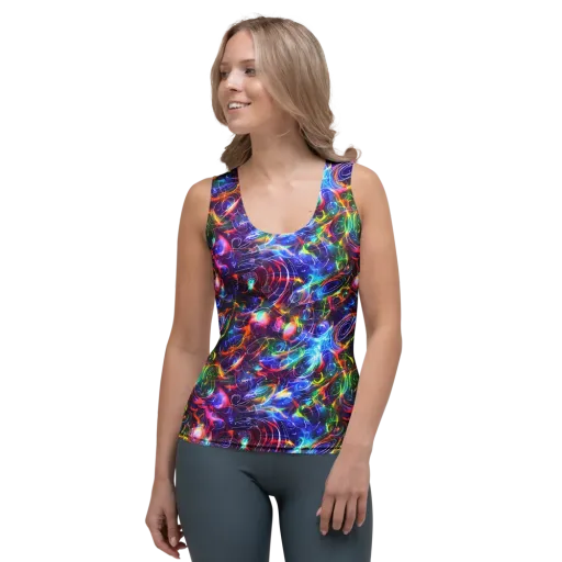 Molten Ribbon Reef on a Women's Tank Top