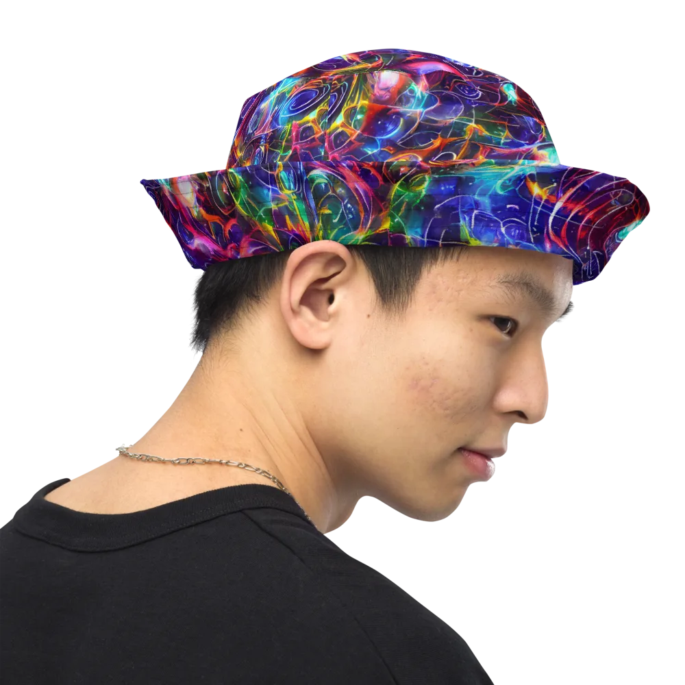Molten Ribbon Reef on Reversible Bucket Hat — Right Outside