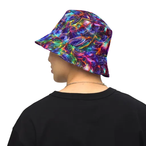 Molten Ribbon Reef on a Reversible Bucket Hat