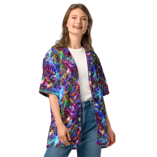 Molten Ribbon Reef on a Button Shirt