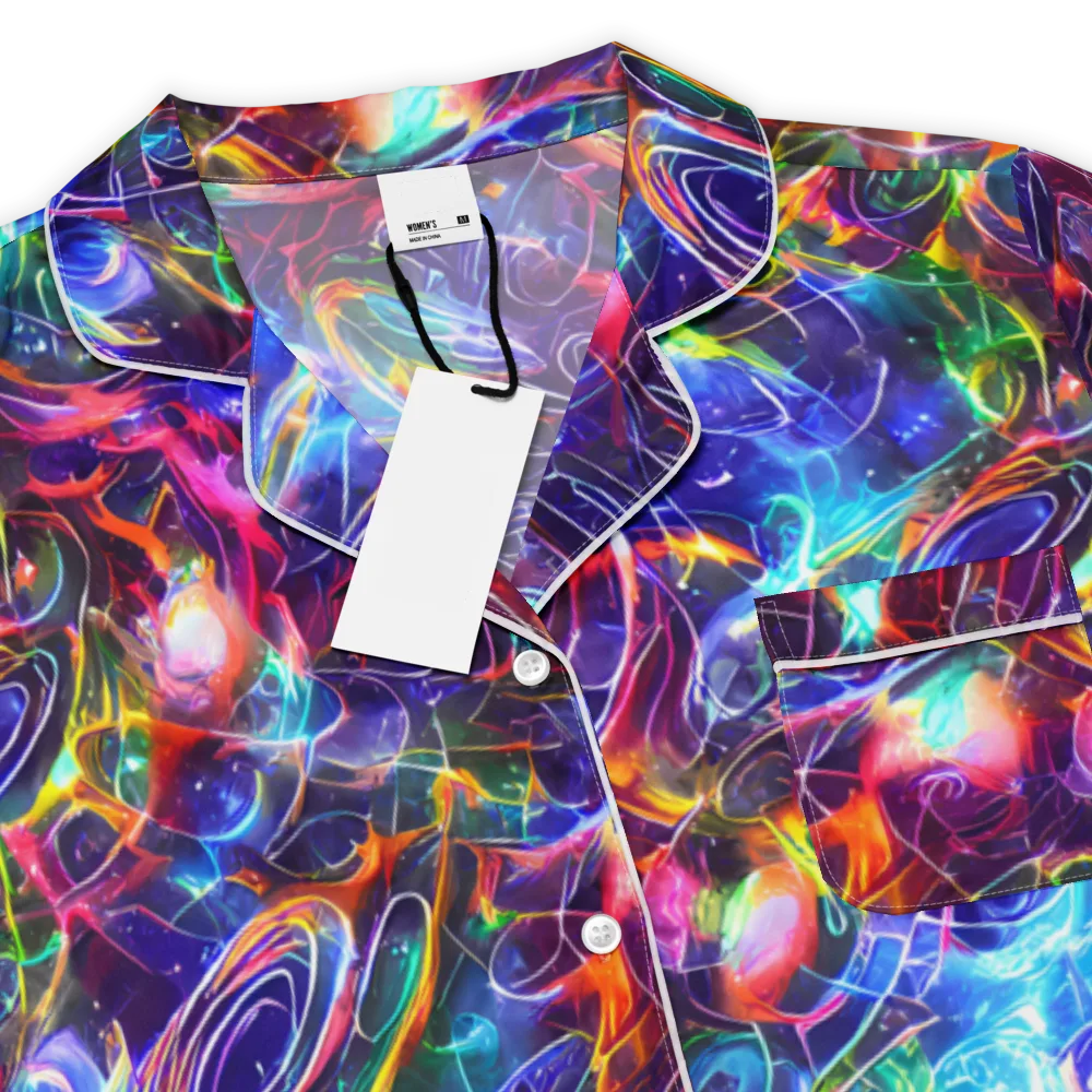 Molten Ribbon Reef on Women's Short Sleeve Pajama Top — Product details