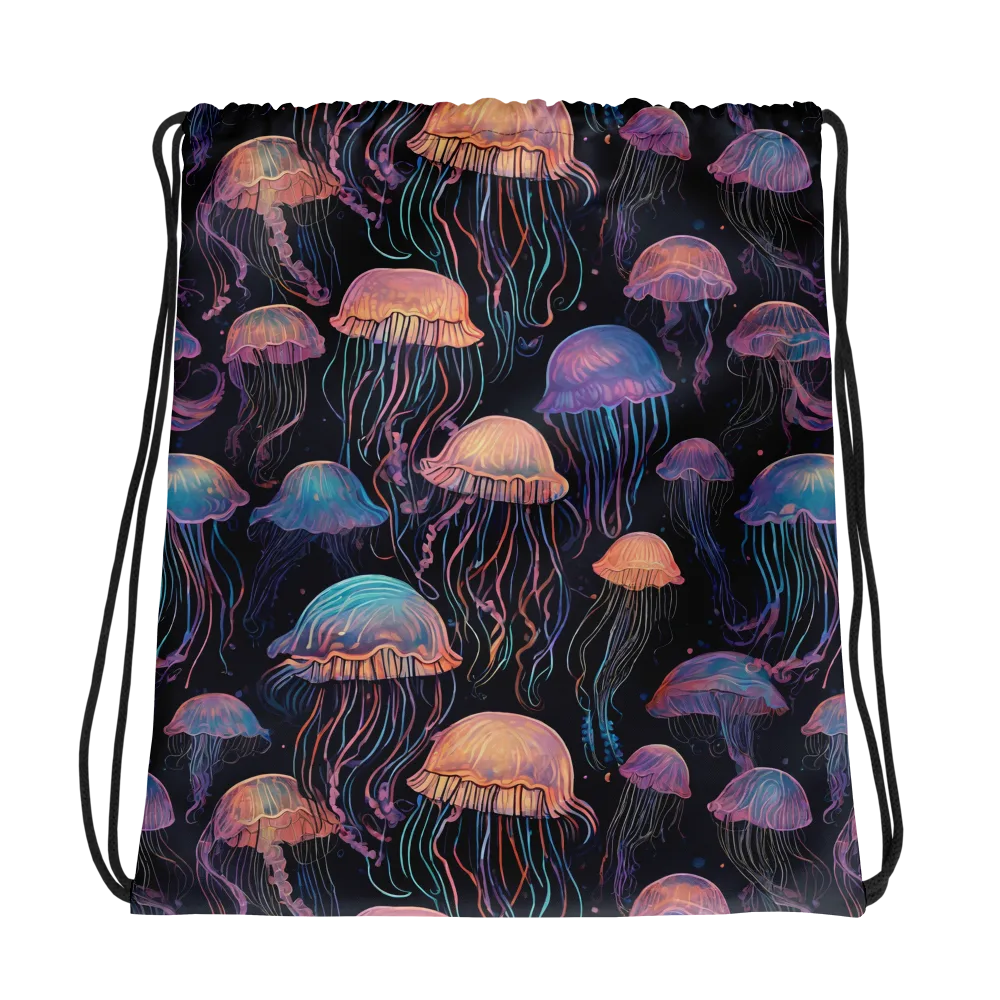 Luminous Medusa on Drawstring Bag — Photo