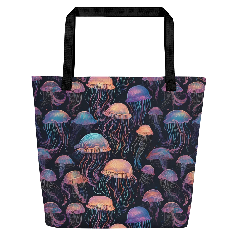 Luminous Medusa on Large Tote Bag W/ Pocket — Front