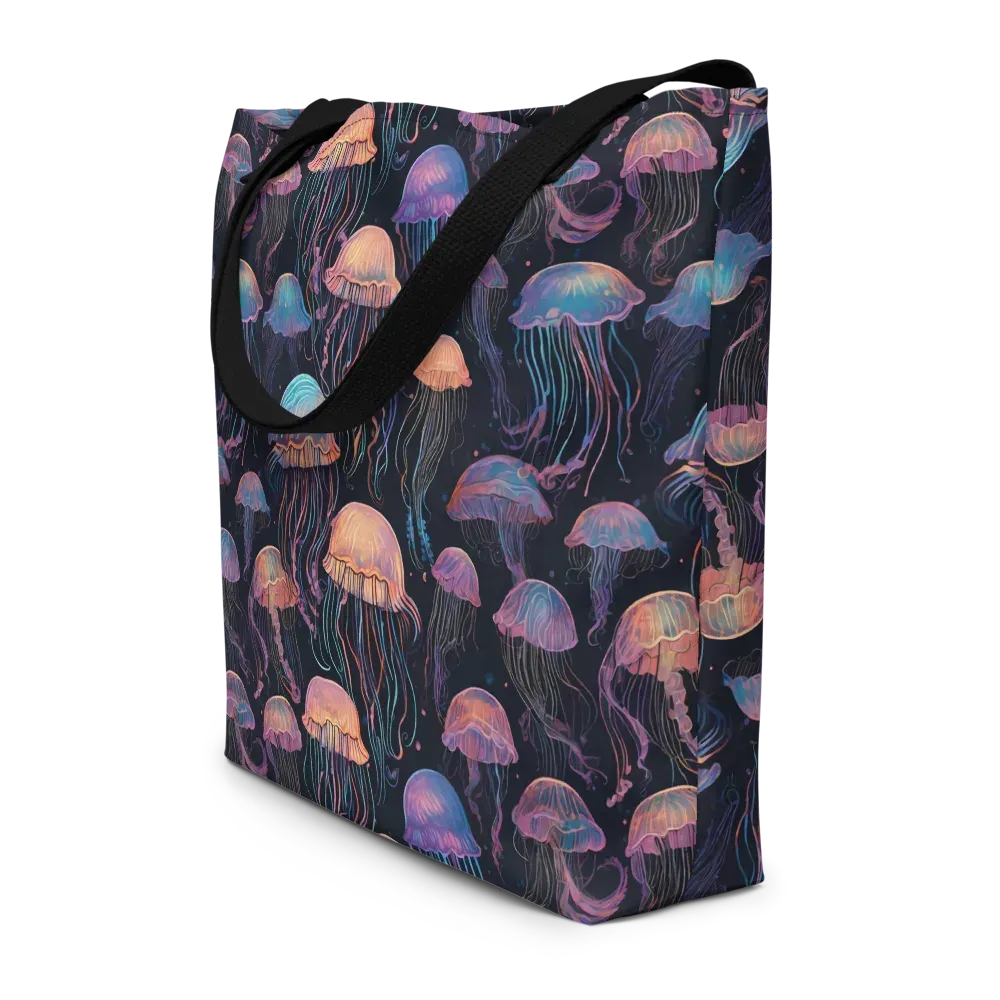 Luminous Medusa on Large Tote Bag W/ Pocket — Front