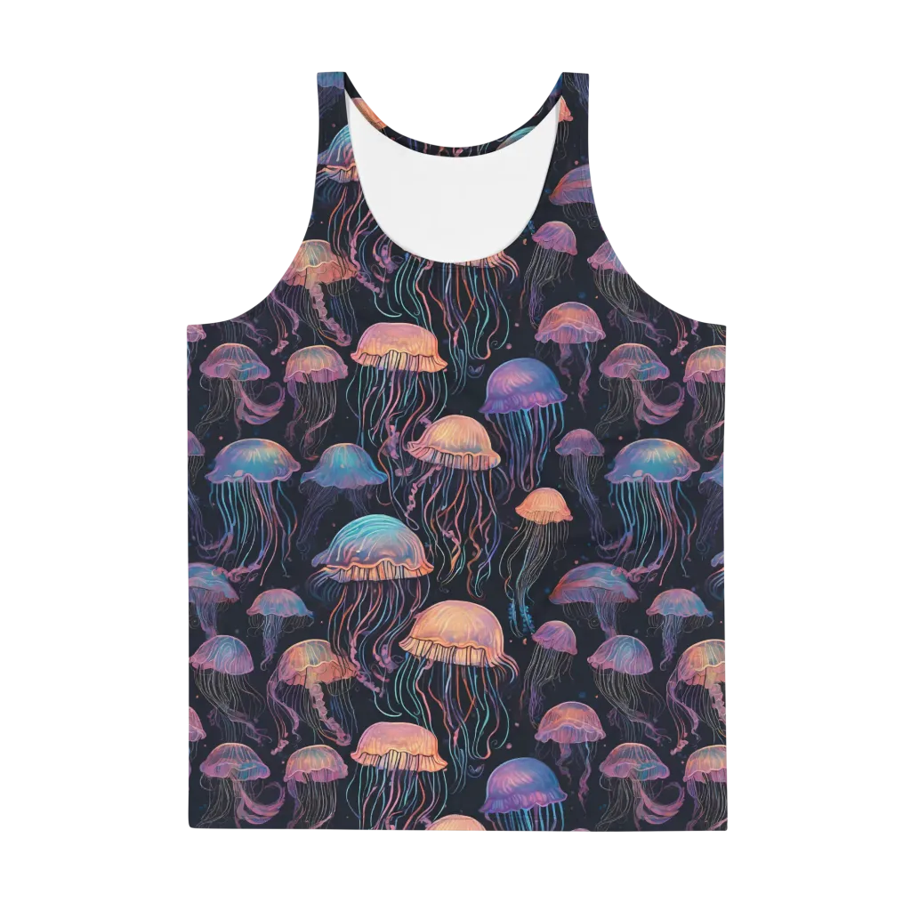 Luminous Medusa on Men's Tank Top — Front