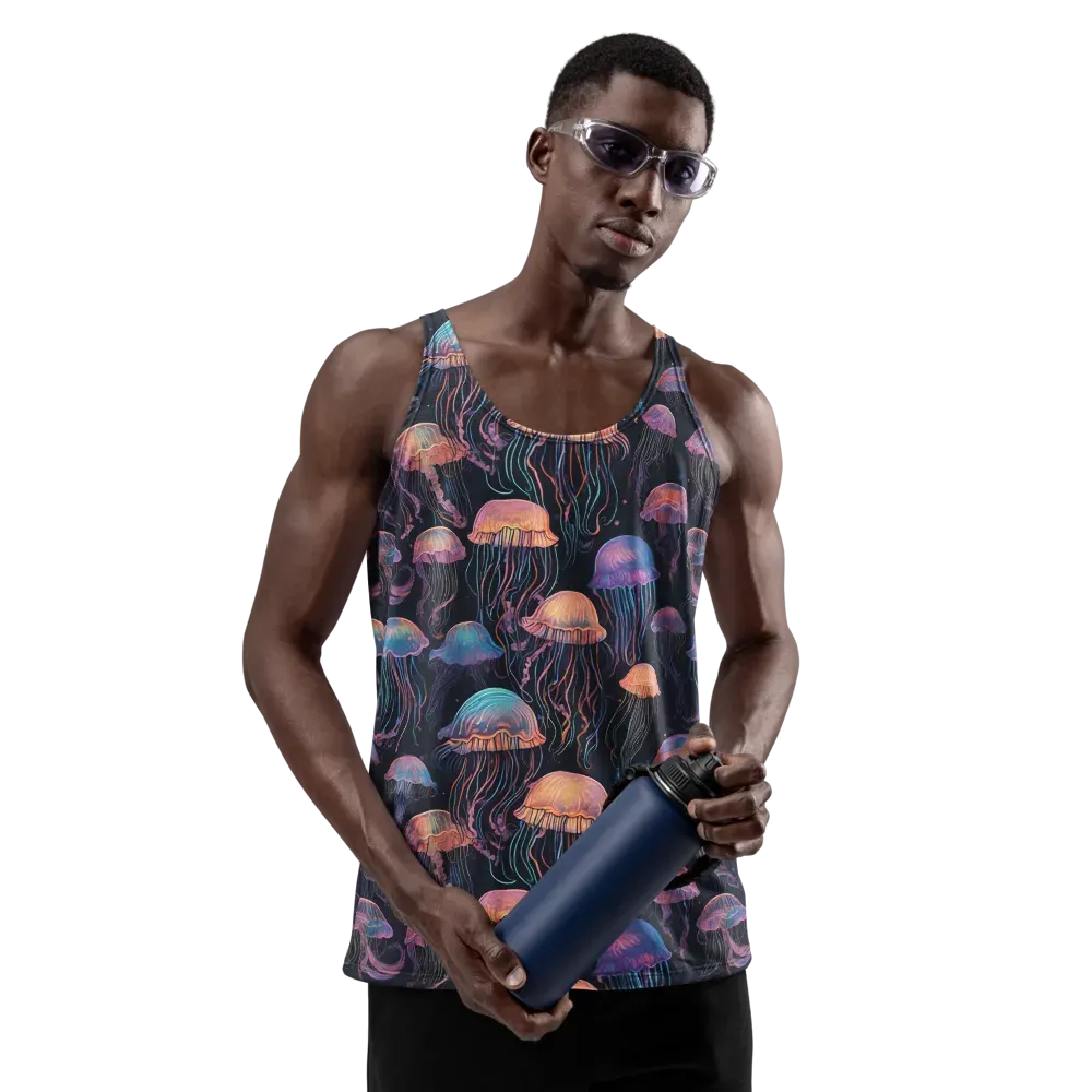 Luminous Medusa on Men's Tank Top — Front