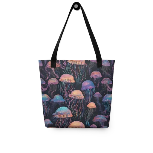 Luminous Medusa on a Tote Bag