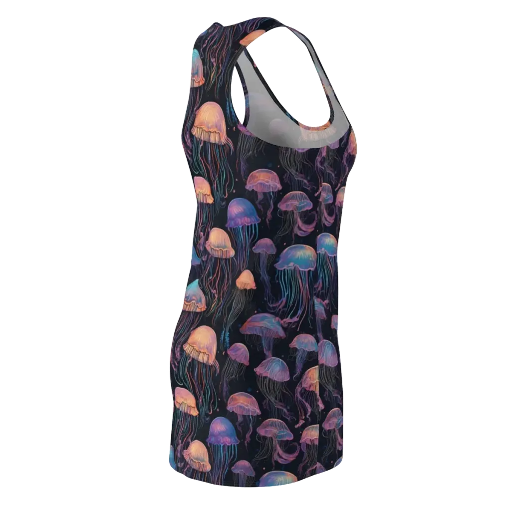 Luminous Medusa on Racerback Dress — Back Side