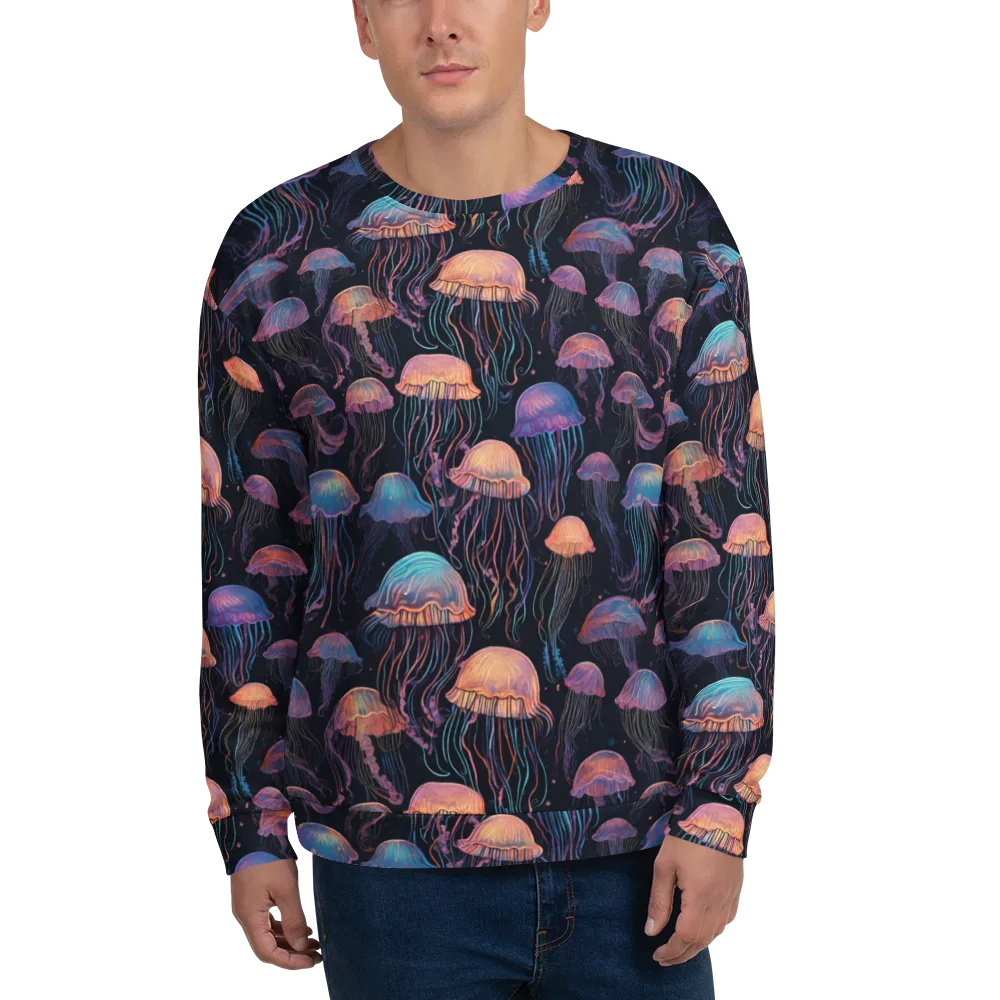Luminous Medusa on Sweatshirt — Front