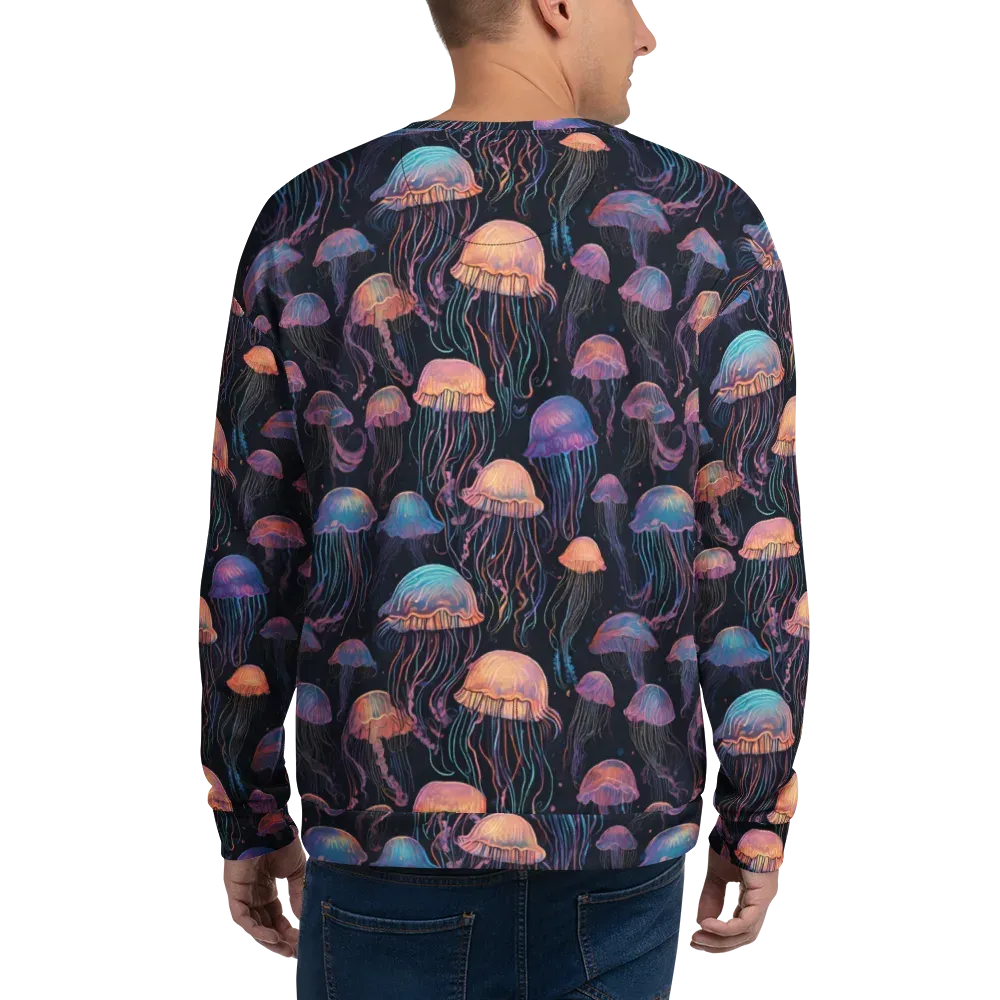 Luminous Medusa on Sweatshirt — Back