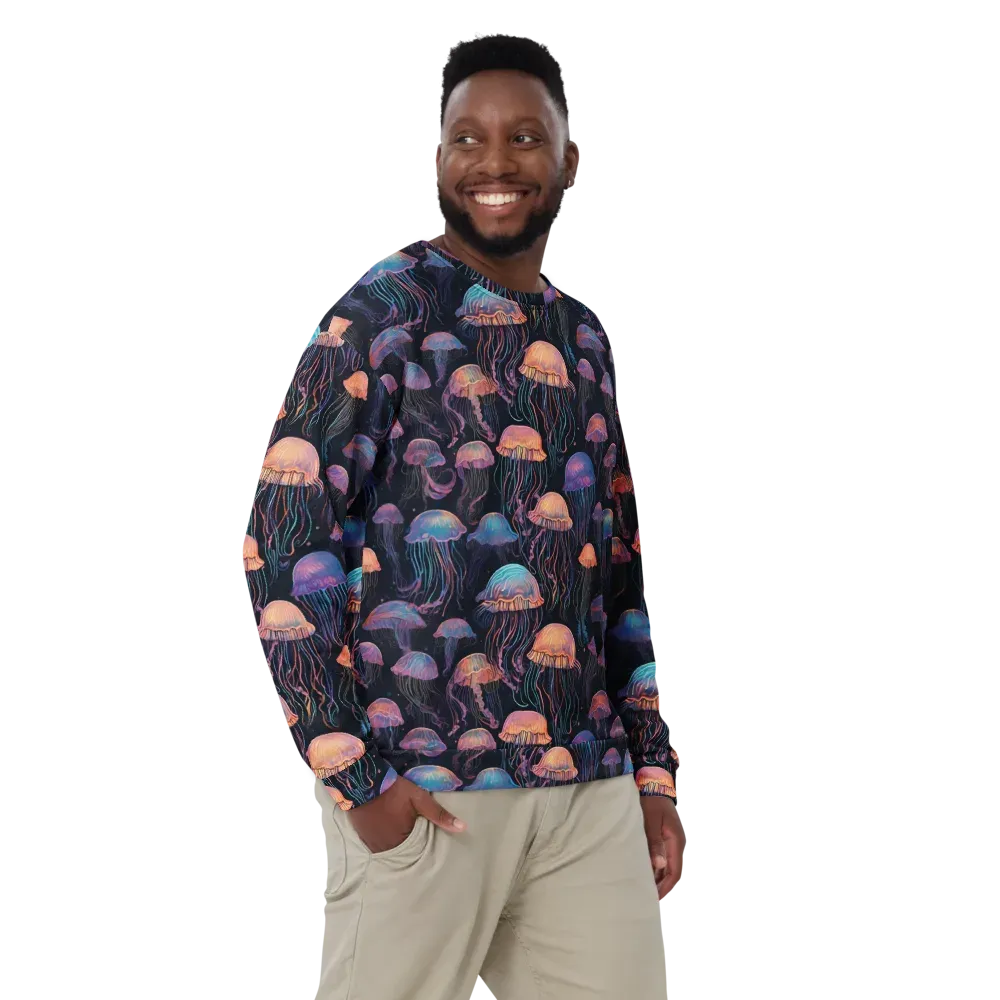 Luminous Medusa on Sweatshirt — Front