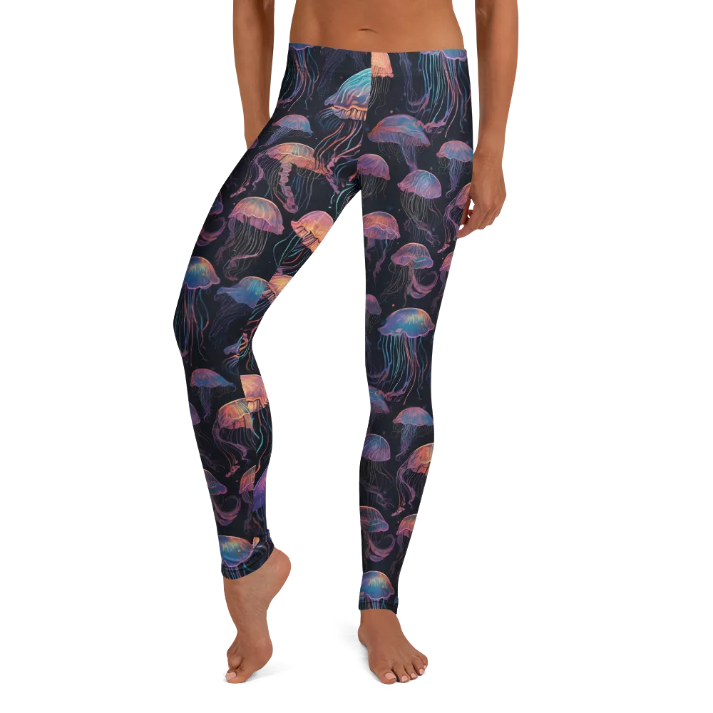 Luminous Medusa on Leggings — Front