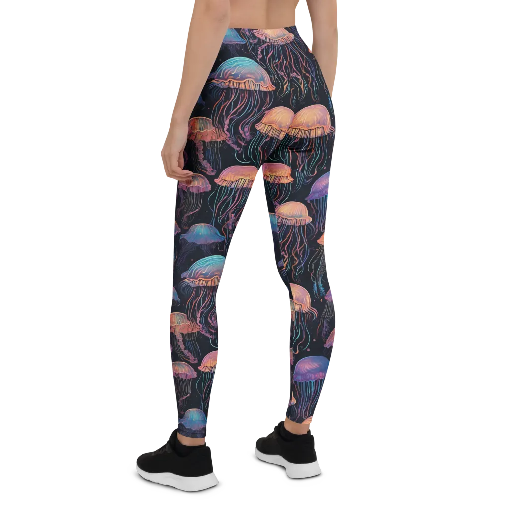 Luminous Medusa on Leggings — Back