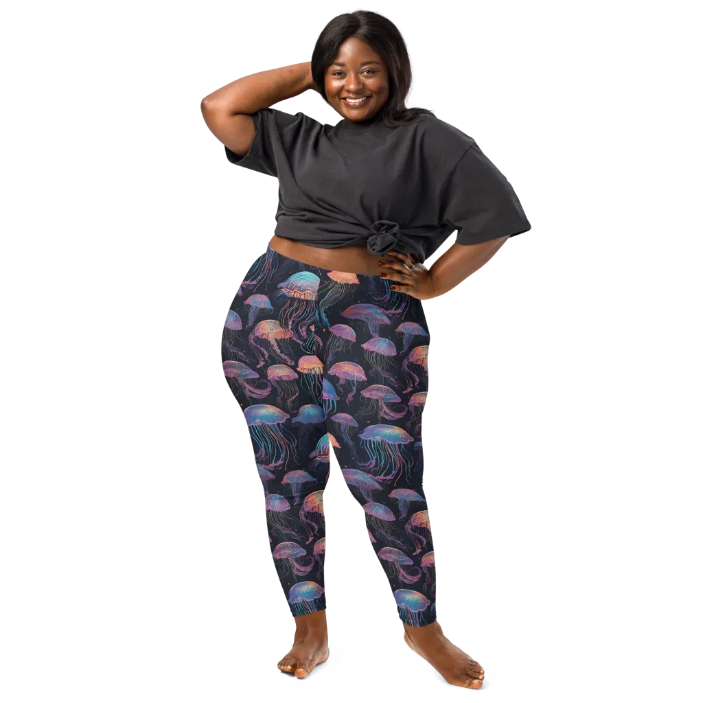 Luminous Medusa on Leggings — Front