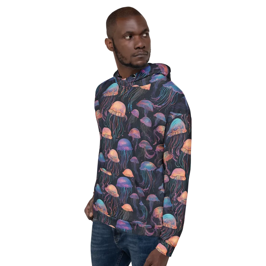 Luminous Medusa on Hoodie — Left