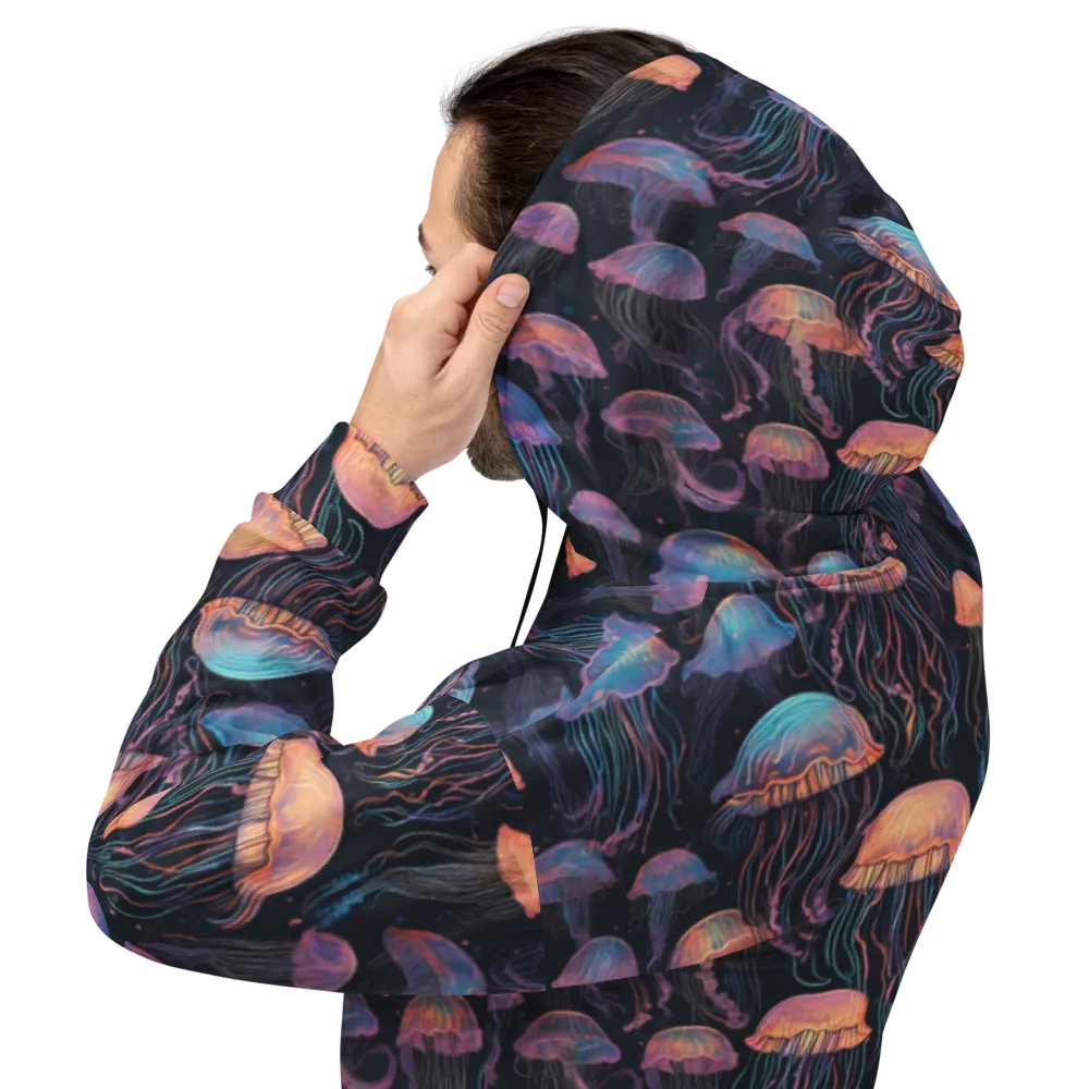 Luminous Medusa on Hoodie — Back