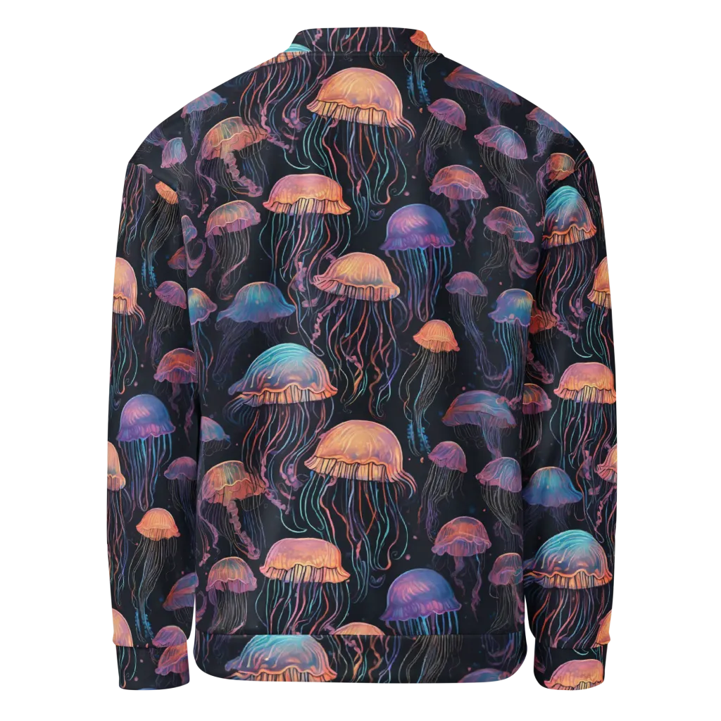 Luminous Medusa on Bomber Jacket — Back