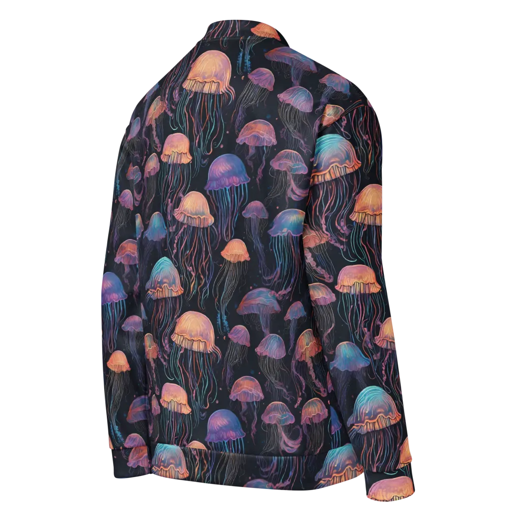 Luminous Medusa on Bomber Jacket — Right Back
