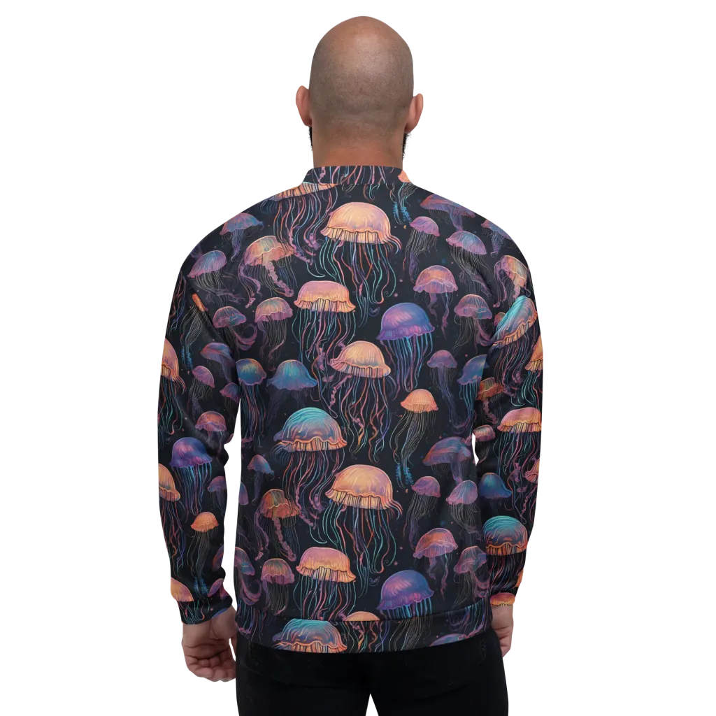 Luminous Medusa on Bomber Jacket — Back