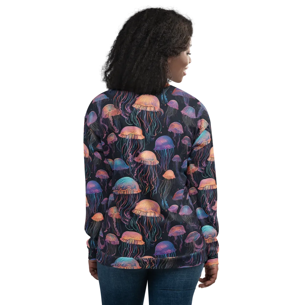 Luminous Medusa on Bomber Jacket — Back