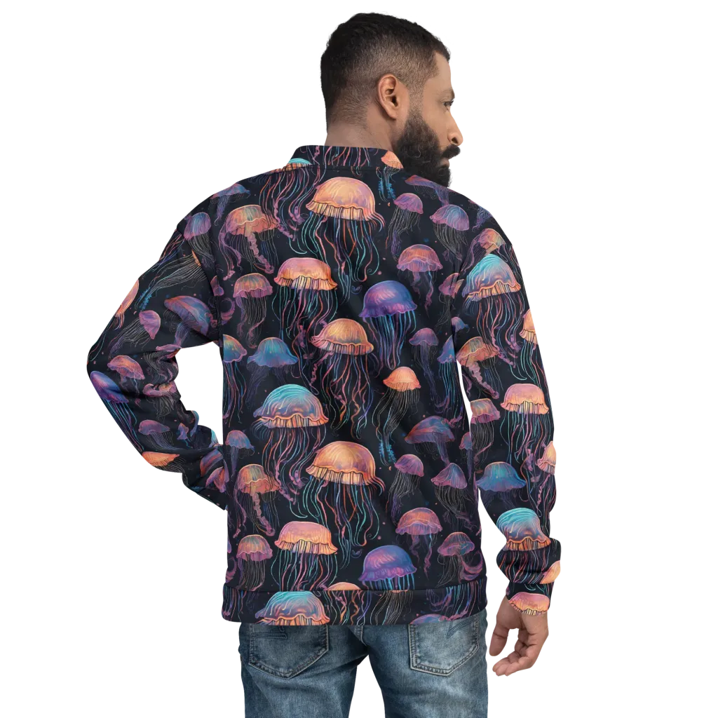 Luminous Medusa on Bomber Jacket — Back