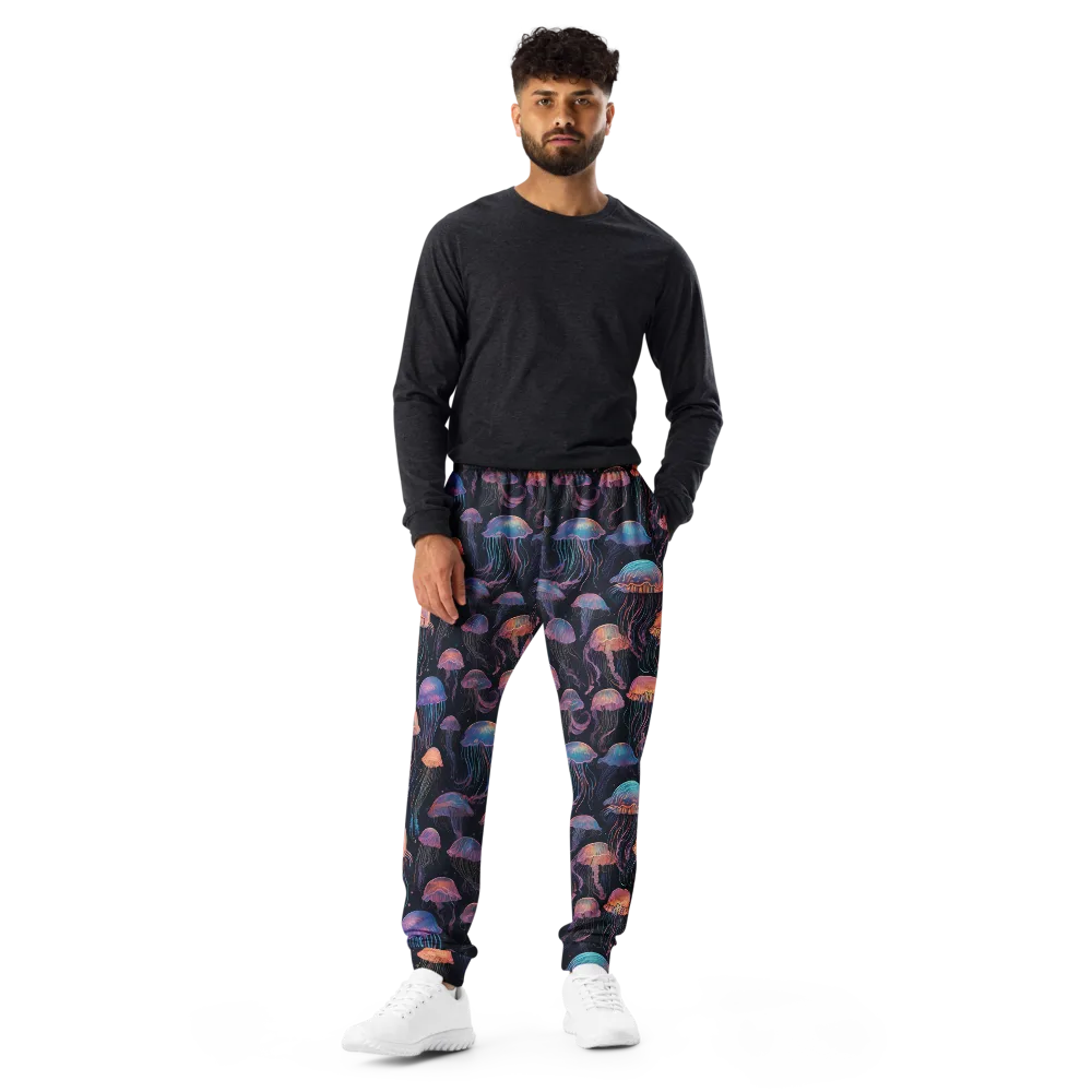 Luminous Medusa on Men's Joggers — Front
