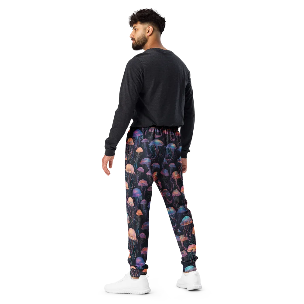 Luminous Medusa on Men's Joggers — Back