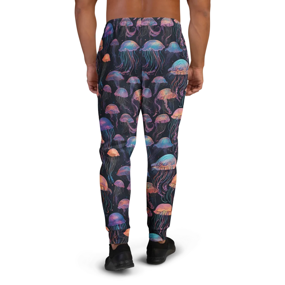 Luminous Medusa on Men's Joggers — Back