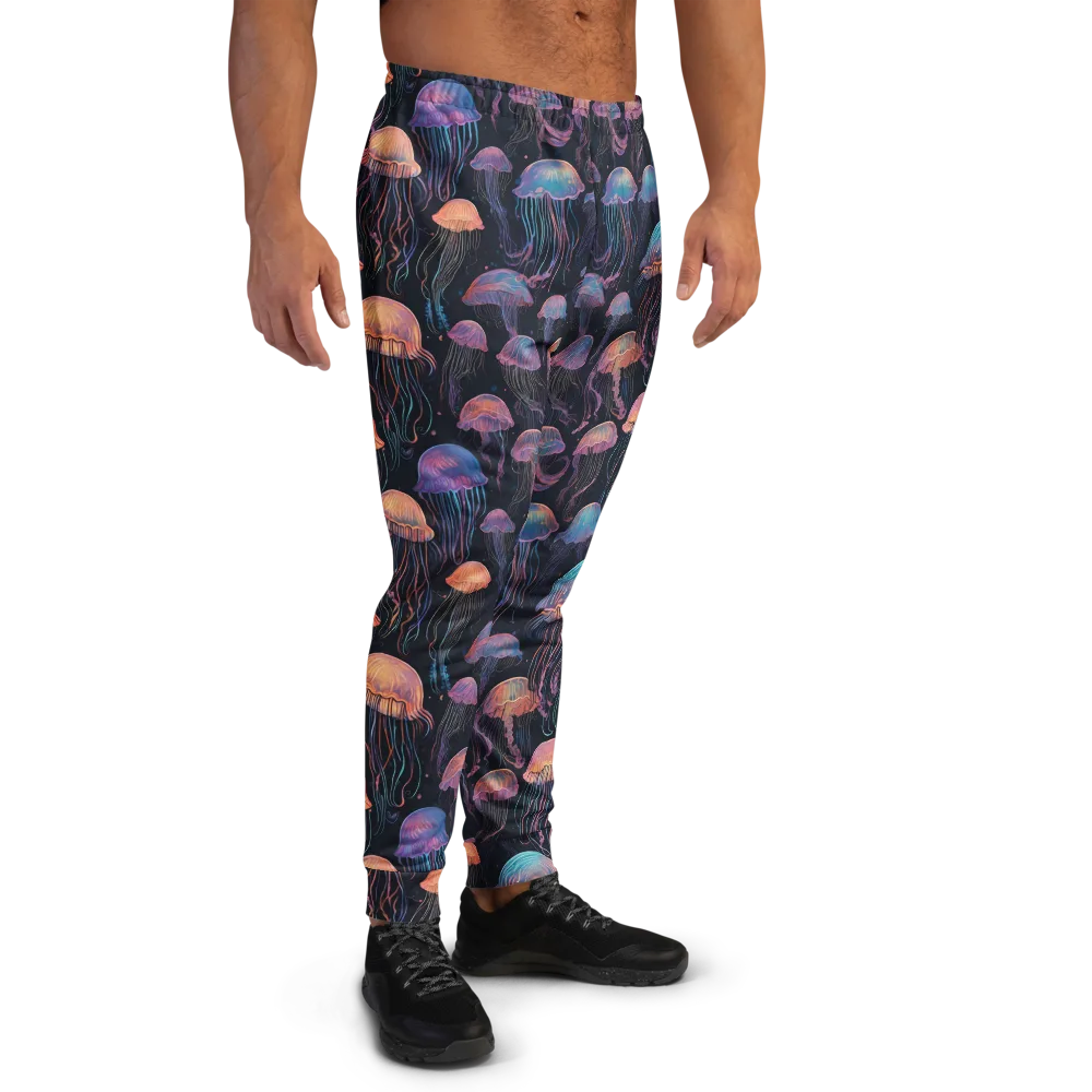 Luminous Medusa on Men's Joggers — Right