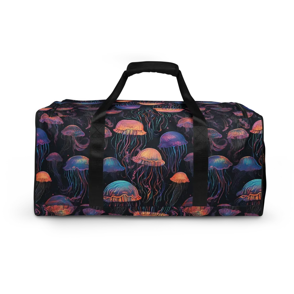 Luminous Medusa on Duffle Bag — Back
