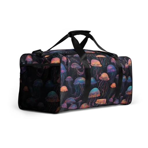 Luminous Medusa on a Duffle Bag