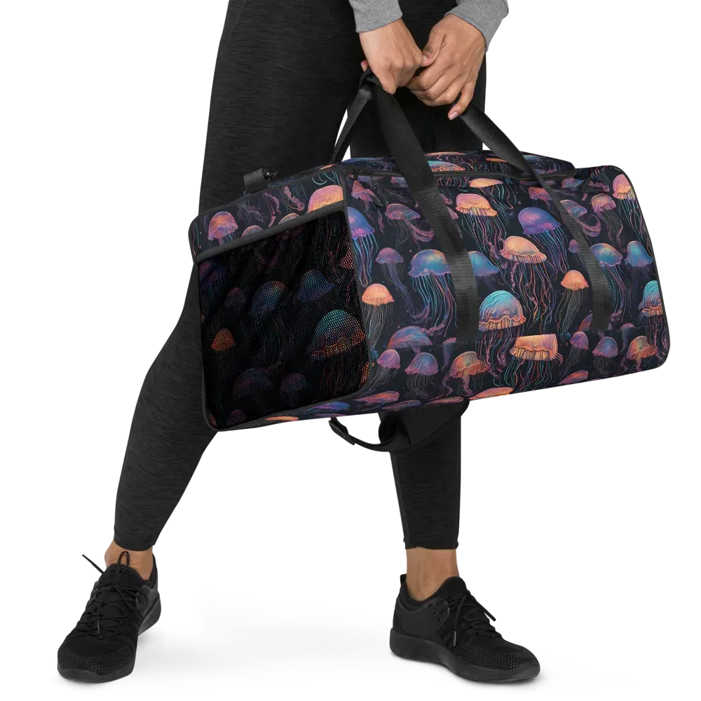 Luminous Medusa on Duffle Bag — Right Front