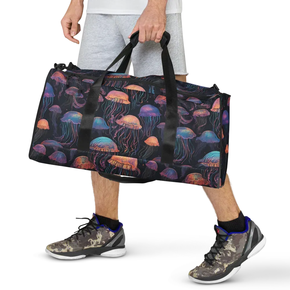 Luminous Medusa on Duffle Bag — Front