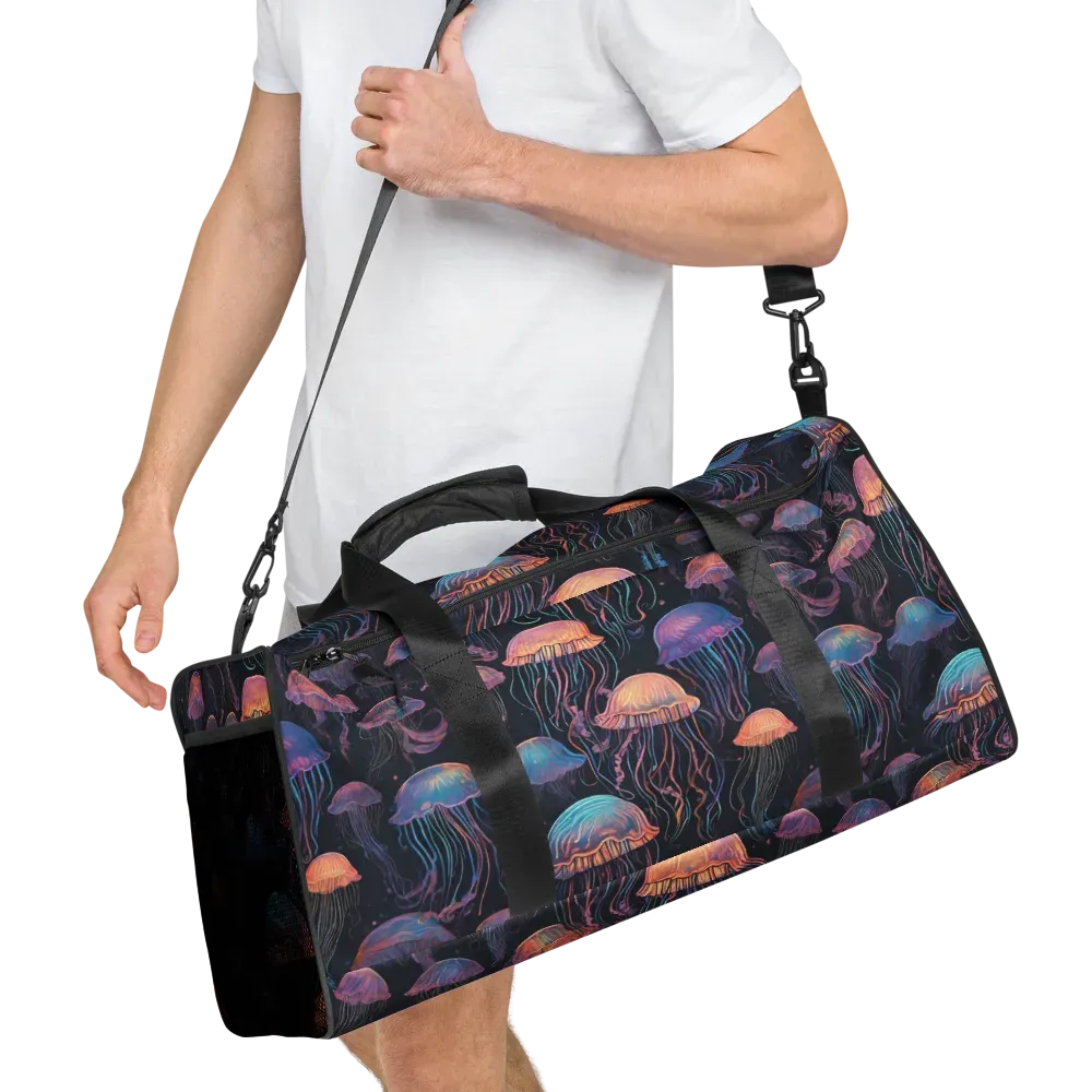 Luminous Medusa on Duffle Bag — Right Front