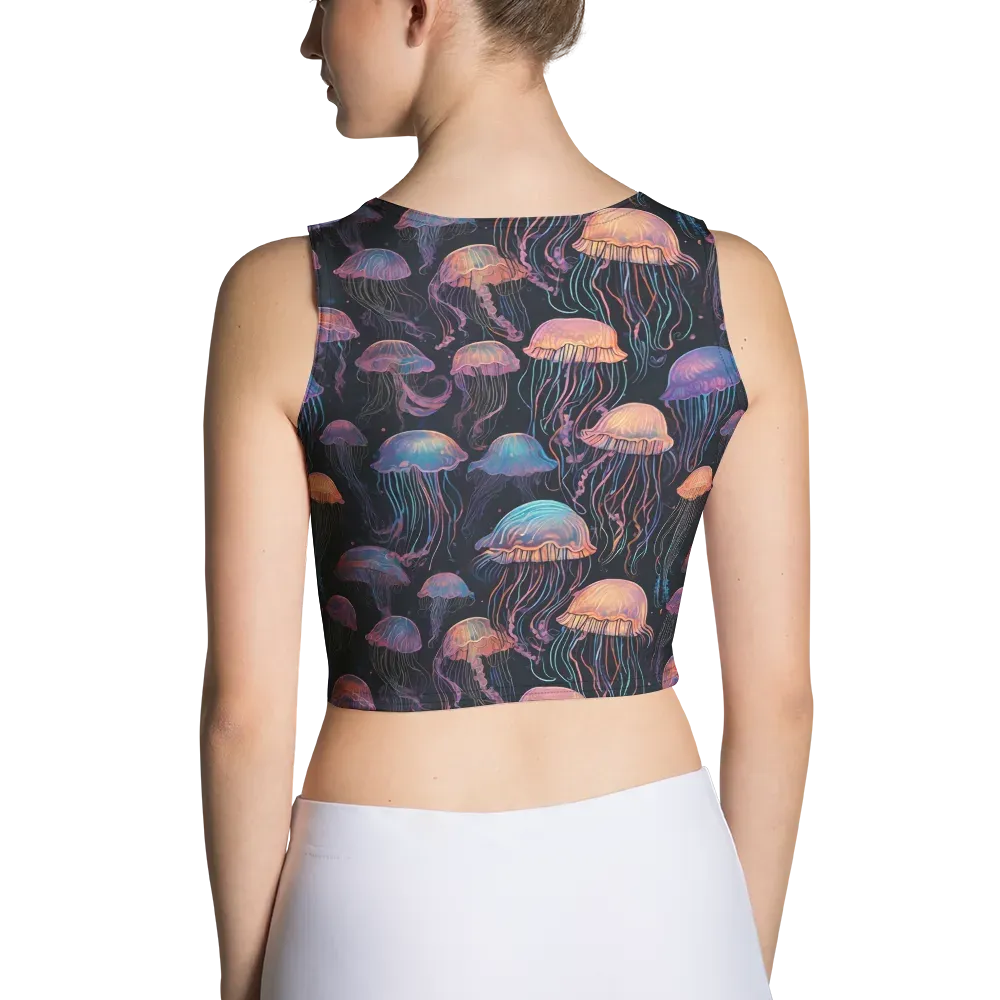Luminous Medusa on Crop Top — Back