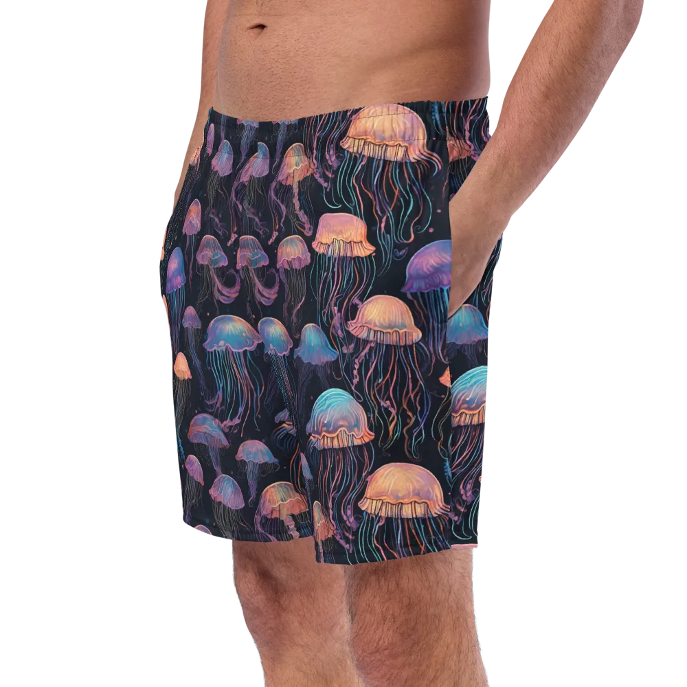 Luminous Medusa on Swim Trunks — Left Front