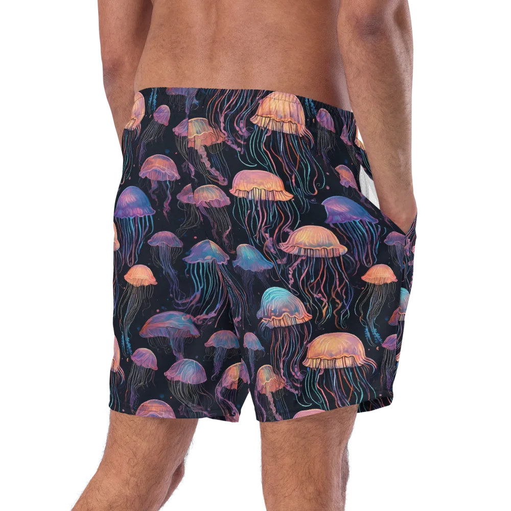Luminous Medusa on Swim Trunks — Right Back