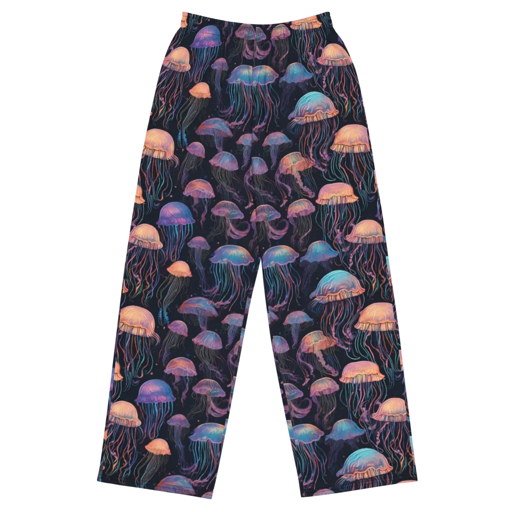 Luminous Medusa on Wide-Leg Pants — Front