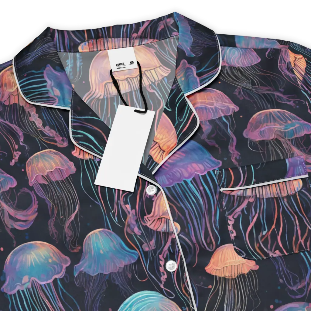 Luminous Medusa on Women's Short Sleeve Pajama Top — Product details