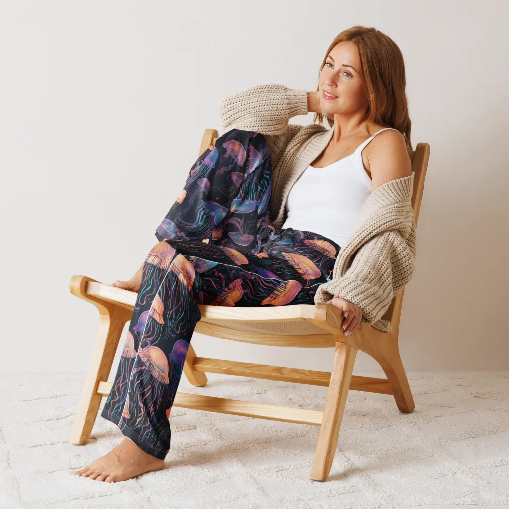 Luminous Medusa on Women's Pajama Pants — Front