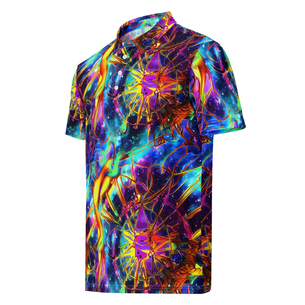 Starfire Circuit on Men's Slim Fit Polo Shirt — Left Front