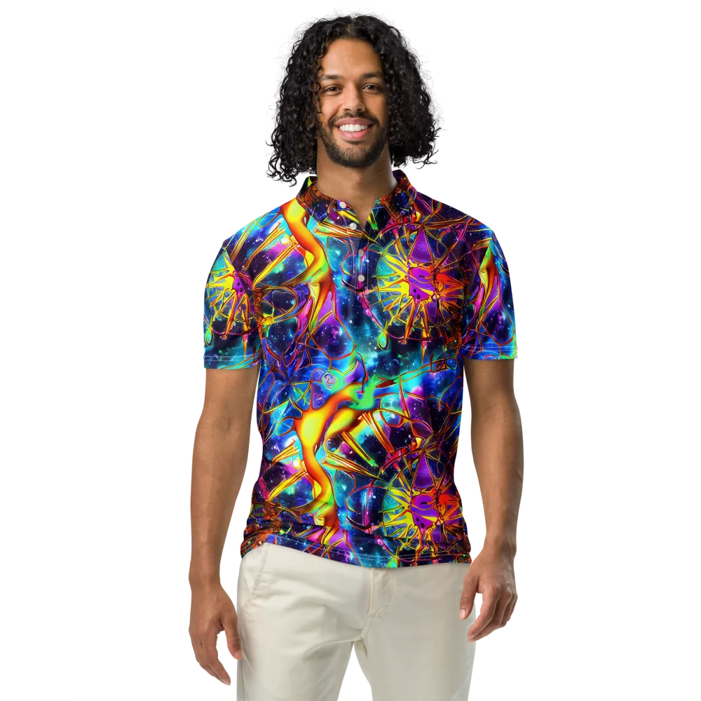 Starfire Circuit on Men's Slim Fit Polo Shirt — Front
